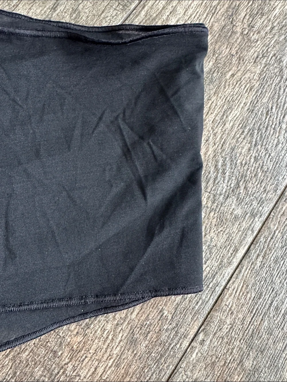ALO Yoga One-Shoulder Black Crop Tank